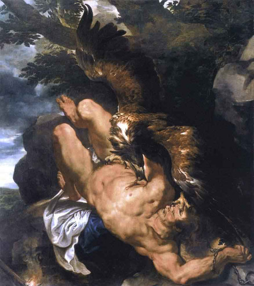 Prometheus Bound By Peter Paul Rubens By Peter Paul Rubens