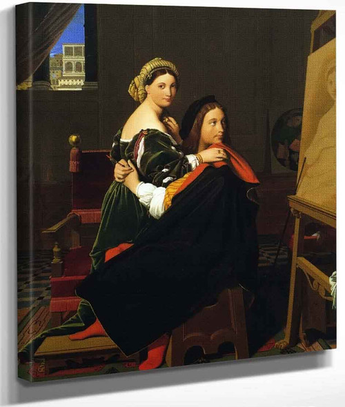 Raphael And La Fornarina By Jean Auguste Dominique Ingres By Jean Auguste Dominique Ingres