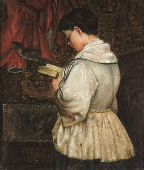 Reading Girl By Henri De Braekeleer By Henri De Braekeleer