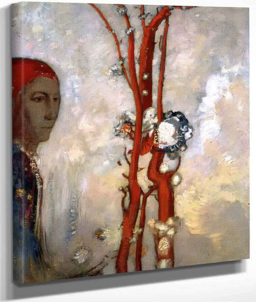 Red Bush By Odilon Redon By Odilon Redon