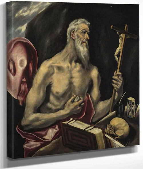 Saint Jerome In Penitence By El Greco By El Greco