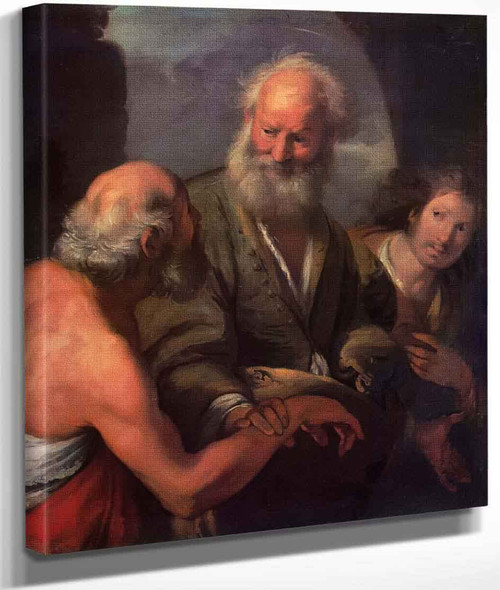 Saint Peter Cures The Lame Beggar By Bernardo Strozzi