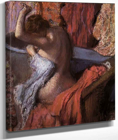 Seated Bather Drying Herself By Edgar Degas By Edgar Degas