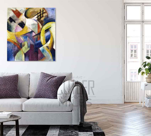 Small Composition I By Franz Marc By Franz Marc