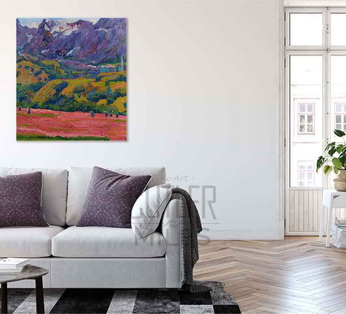 Spring In Bergell By Giovanni Giacometti By Giovanni Giacometti