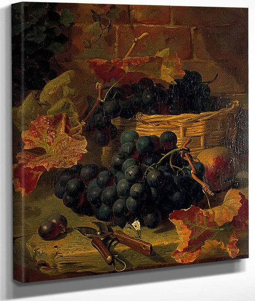 Still Life, Black Grapes By Eloise Harriet Stannard