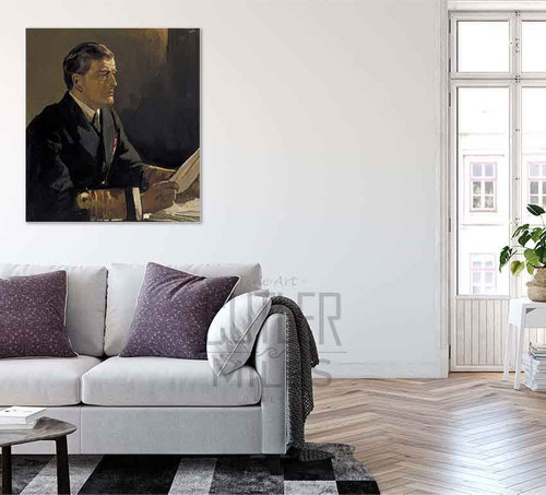 Study For 'Admiral Sir David Beatty, Reading The Terms Of The Armistice To The German Delegates By Sir John Lavery, R.A. Study For 'Admiral Sir David Beatty, Reading The Terms Of The Armistice To The German Delegates By Sir John Lavery, R.A.