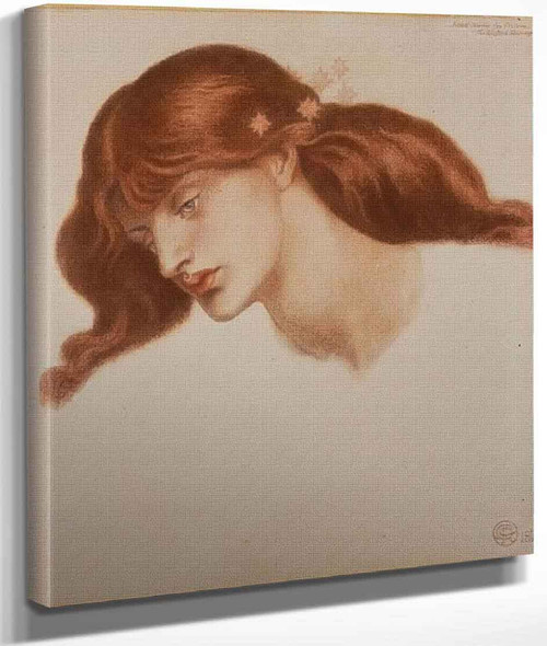 Study For 'The Blessed Damozel' By Dante Gabriel Rossetti