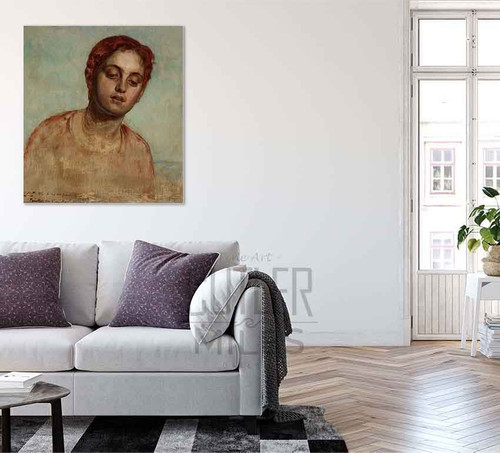 Study Of A Head By William Holman Hunt