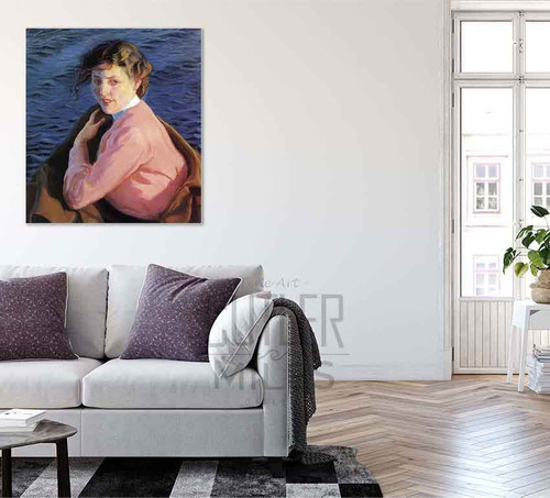 Sun, Wave And Breeze By William Macgregor Paxton By William Macgregor Paxton