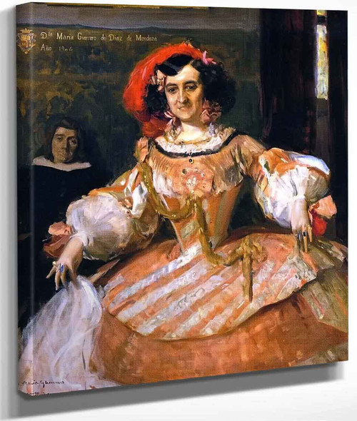 The Actress Maria Guerrero As 'La Dama Boba' By Joaquin Sorolla Y Bastida