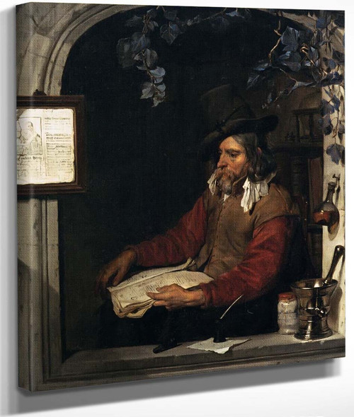 The Apothecary By Gabriel Metsu