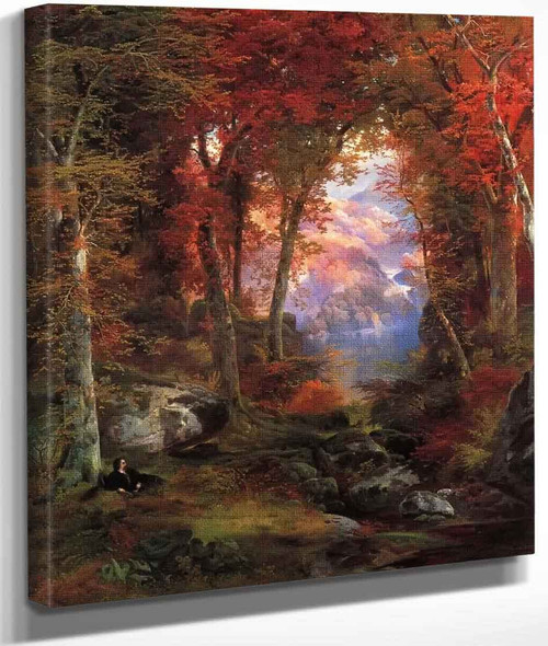 The Autumnal Woods By Thomas Moran By Thomas Moran