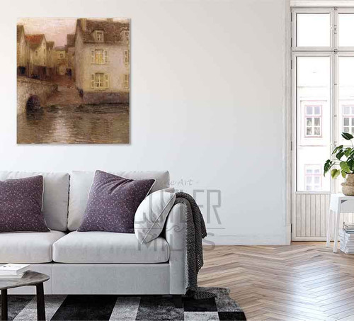 The Bridge, Twilight By Henri Le Sidaner By Henri Le Sidaner