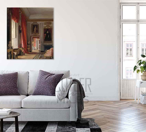 The Carved Room, Petworth House, Sussex By Charles Robert Leslie