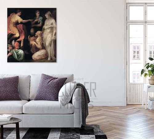 The Continence Of Scipio By Niccolo Dell' Abate By Niccolo Dell' Abate