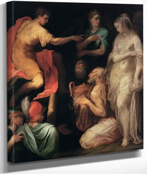 The Continence Of Scipio By Niccolo Dell' Abate By Niccolo Dell' Abate