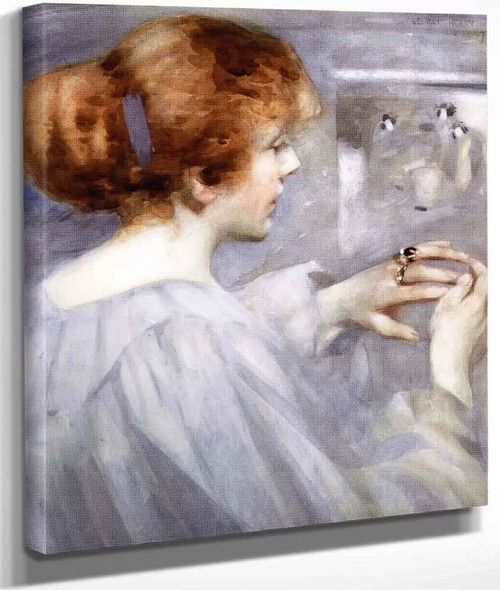 The Engagement Ring By George Henry, R.A., R.S.A., R.S.W. By George Henry, R.A., R.S.A., R.S.W.