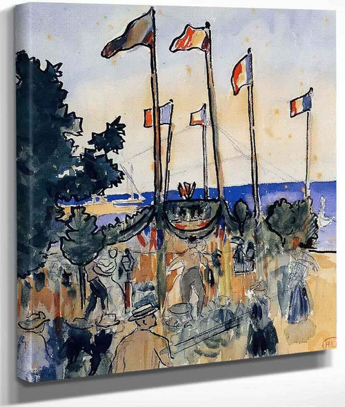 The Fourth Of July By The Sea By Henri Edmond Cross By Henri Edmond Cross