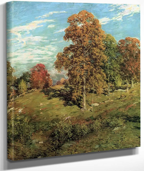 The Golden Hour By Willard Leroy Metcalf By Willard Leroy Metcalf