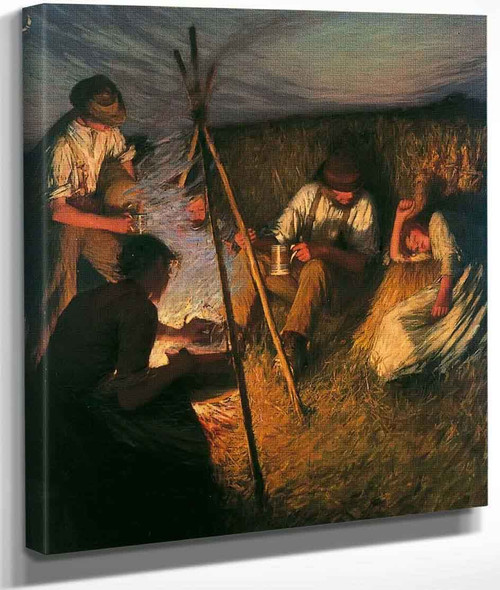 The Harvesters' Supper By Henry La Thangue