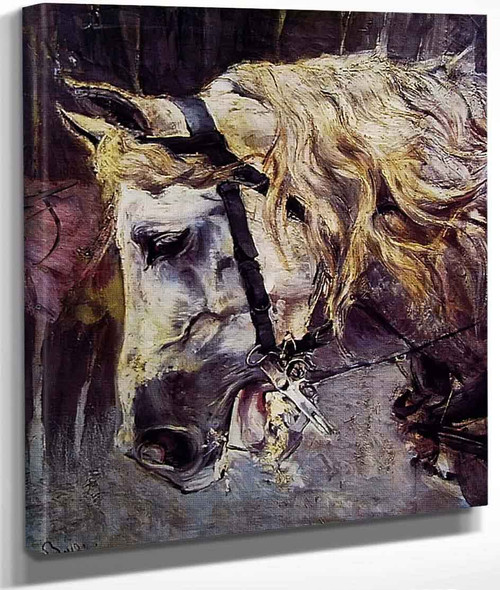 The Head Of A Horse By Giovanni Boldini By Giovanni Boldini