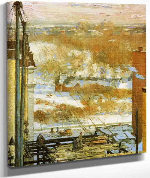 The Hovel And The Skyscraper By Frederick Childe Hassam By Frederick Childe Hassam