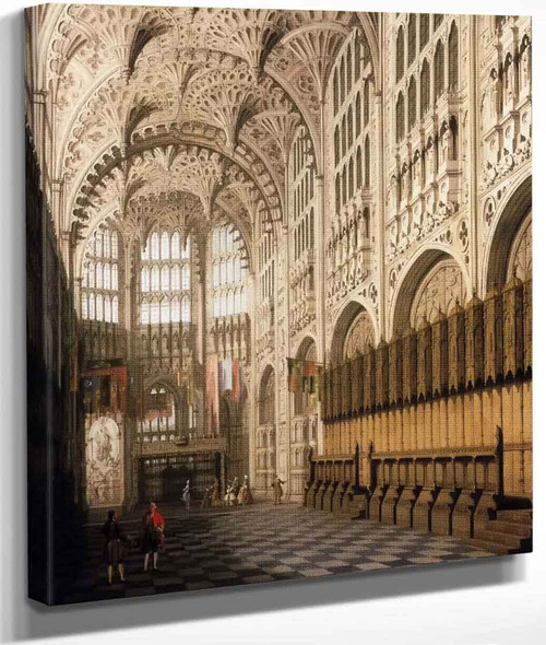 The Interior Of Henry Vii's Chapel In Westminster Abbey By Canaletto By Canaletto