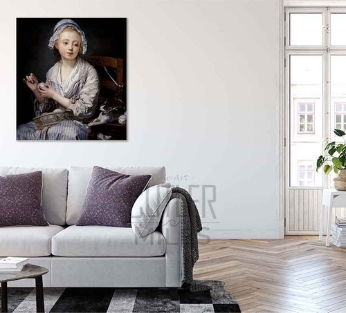 The Wool Winder By Jean Baptiste Greuze By Jean Baptiste Greuze