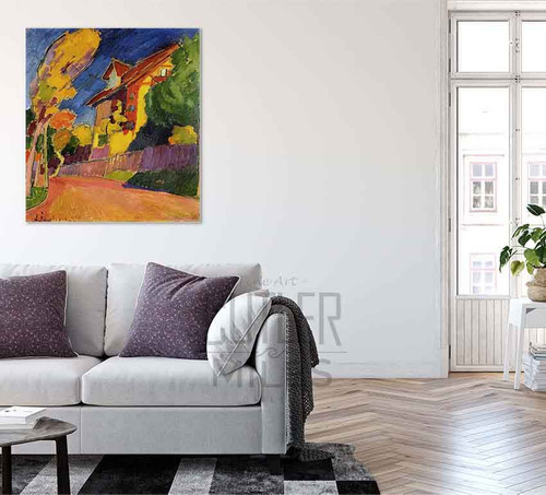 The Yellow House By Alexei Jawlensky By Alexei Jawlensky