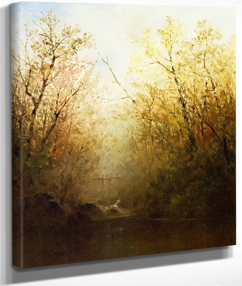 Trout Brook By John Frederick Kensett By John Frederick Kensett