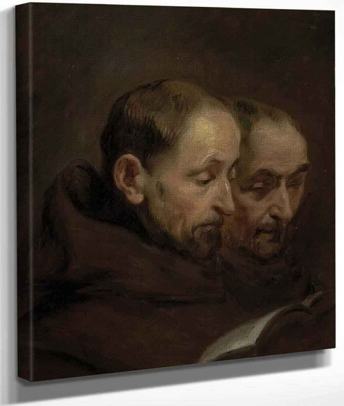 Two Monks Reading By Thomas Gainsborough By Thomas Gainsborough