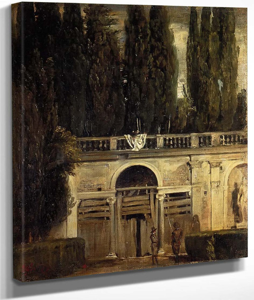 Villa Medici In Rome And Facade Of The Grotto Loggia By Diego Velazquez