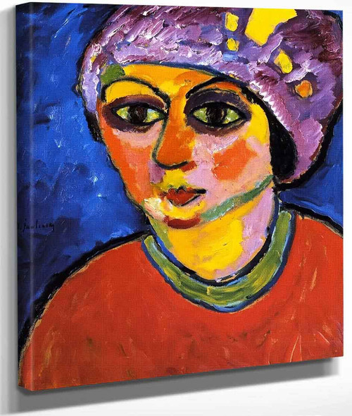 Violet Turban By Alexei Jawlensky By Alexei Jawlensky