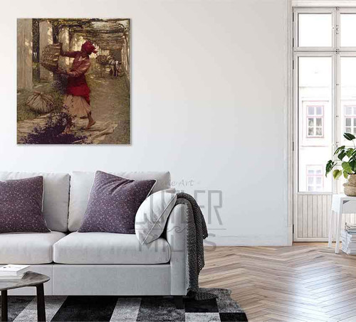 Violets For Perfume By Henry La Thangue