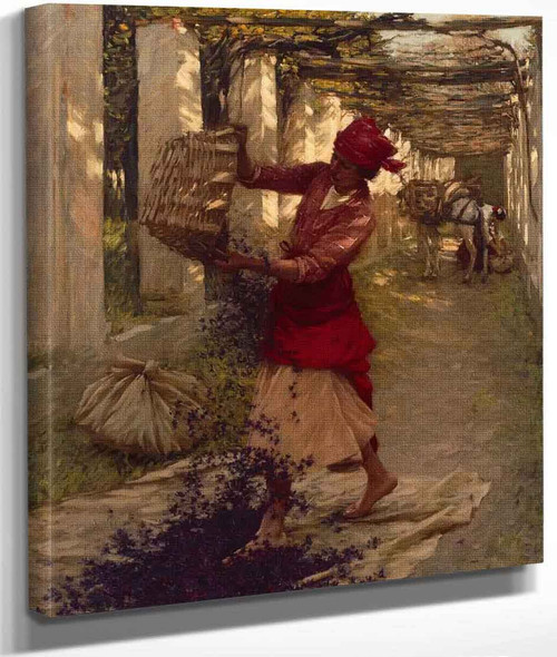 Violets For Perfume By Henry La Thangue