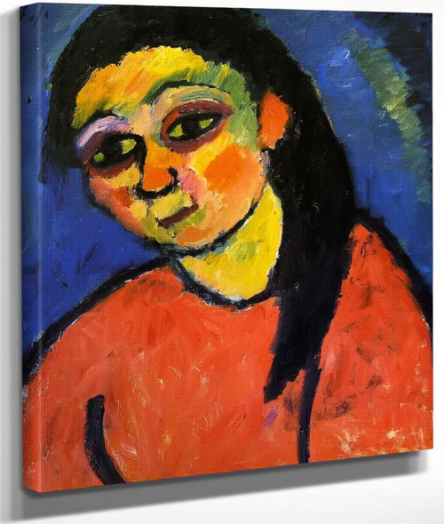 Woman In Red Blouse By Alexei Jawlensky By Alexei Jawlensky