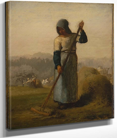 Woman With A Rake By Jean François Milletfrench,