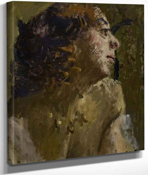 Woman With Ringlets By Walter Richard Sickert By Walter Richard Sickert