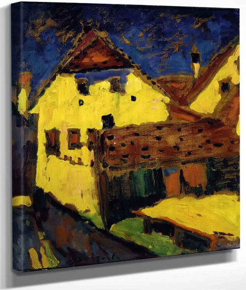 Yellow House By Alexei Jawlensky By Alexei Jawlensky