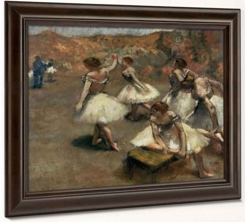 Dancers On A Stage By Edgar Degas