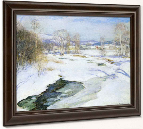 Icebound Brook By Willard Leroy Metcalf