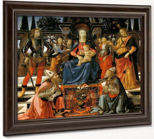 Madonna And Child Enthroned With Saints 1 By Domenico Ghirlandaio