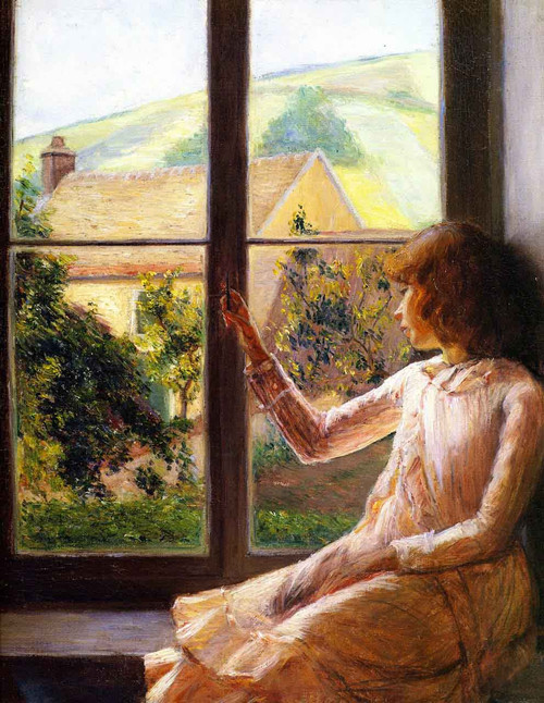 Child In Window By Lilla Cabot Perry