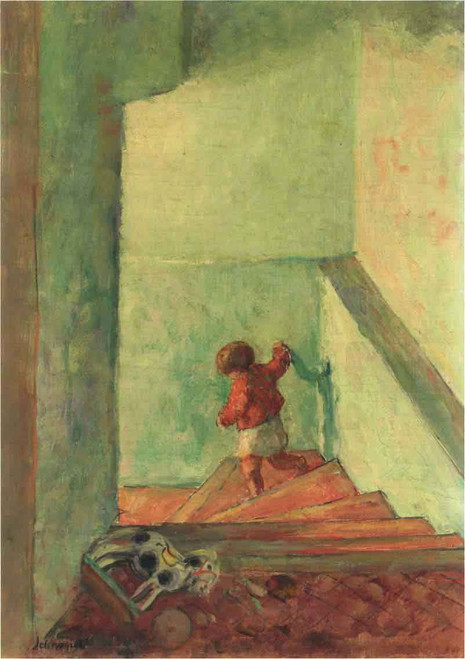Child On The Stairs By Henri Lebasque By Henri Lebasque