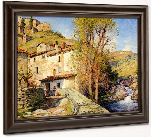 Old Mill, Pelago, Italy By Willard Leroy Metcalf