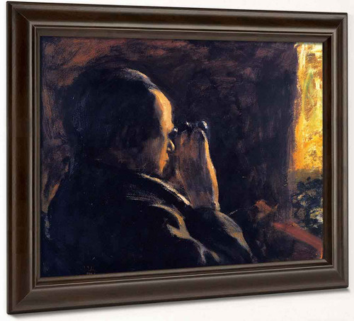 Otto Brahm In His Loge At The German Theater By Lesser Ury
