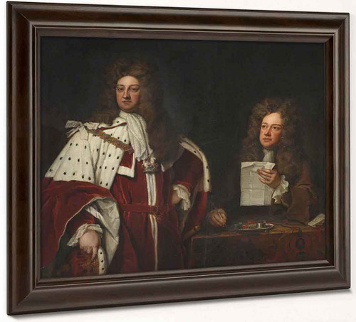 Prince George Of Denmark And George Clarke By Sir Godfrey Kneller, Bt. By Sir Godfrey Kneller, Bt.
