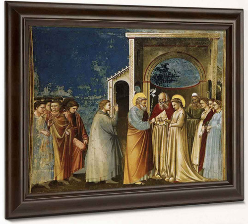 Scenes From The Life Of The Virgin 5. Marriage Of The Virgin By Giotto Di Bondone By Giotto Di Bondone