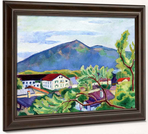 Spring Landscape In Tegernsee By August Macke